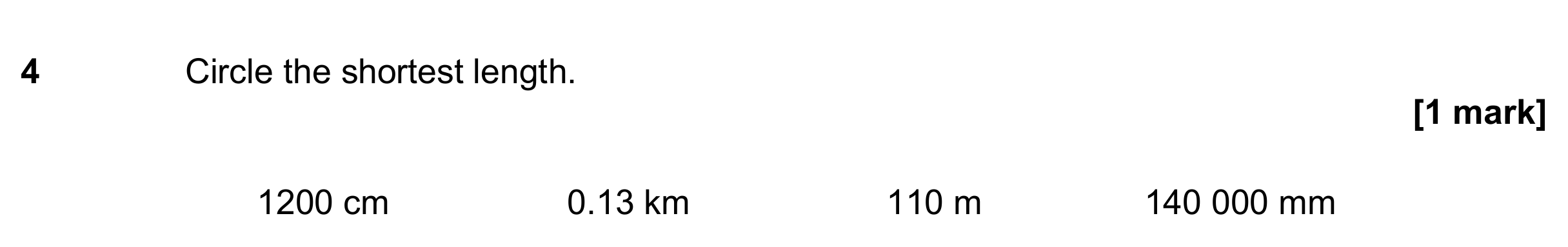Question 4 — Unit Conversions — AQA GCSE June 2018