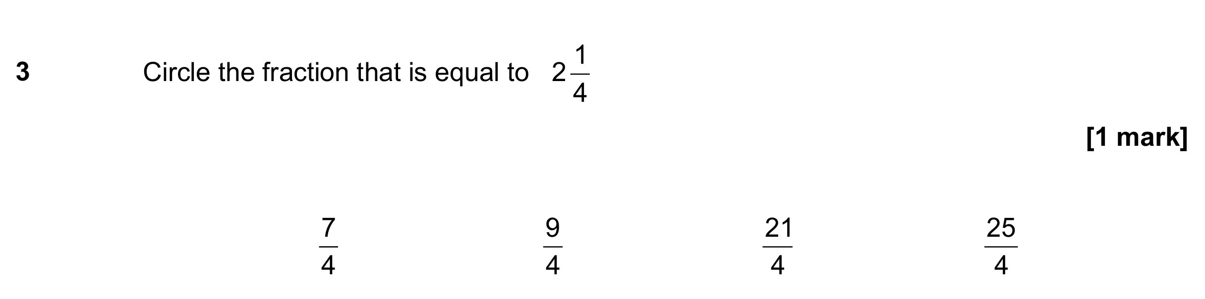 Question 3 — Fractions, Fractions — AQA GCSE June 2019