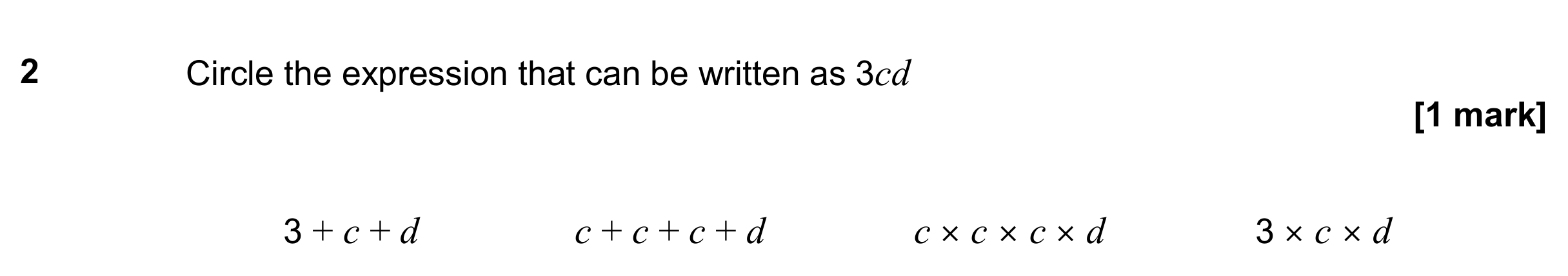 Question 2 — Factorise/Expand/Simplify — AQA GCSE November 2019