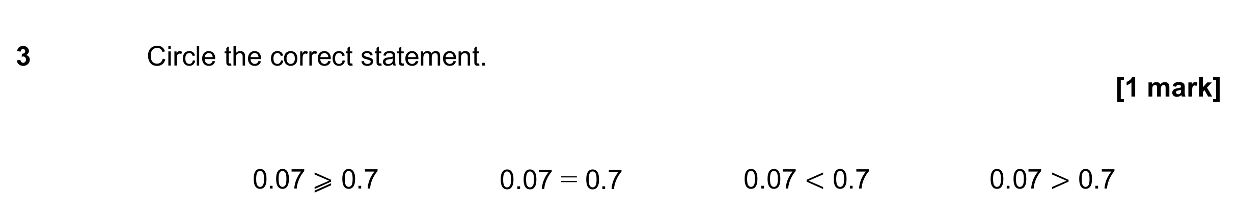 Question 3 — Inequalities — AQA GCSE June 2020