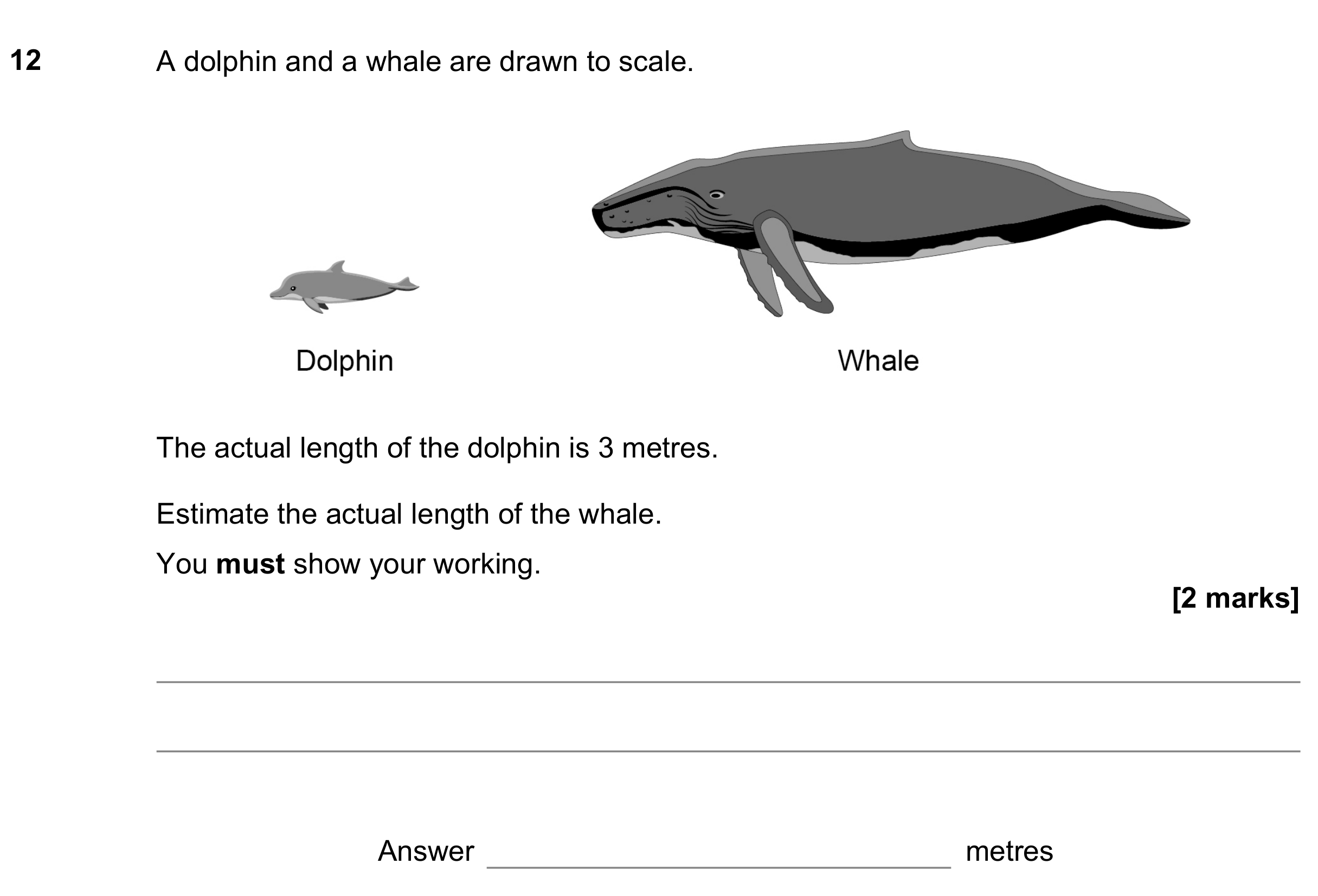 Question 12 — Measure, Maps — AQA GCSE June 2021