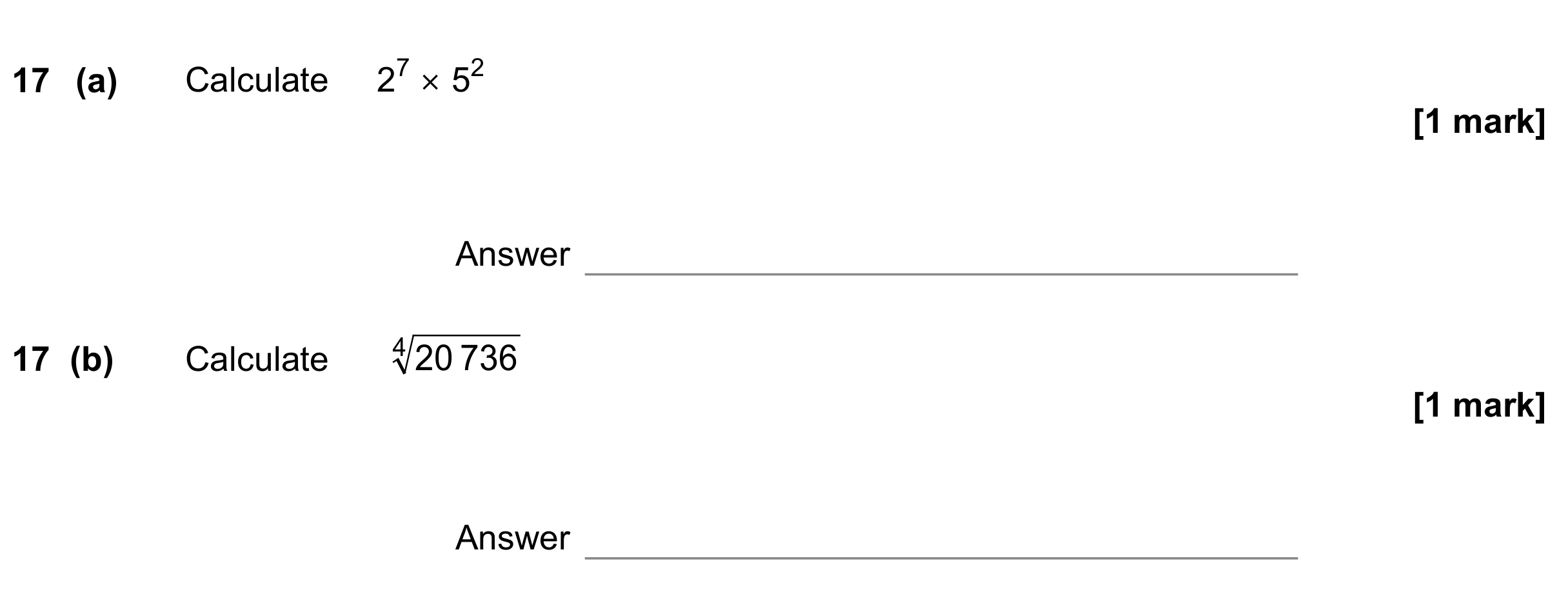 Question 17 — Calculator Questions — AQA GCSE June 2022