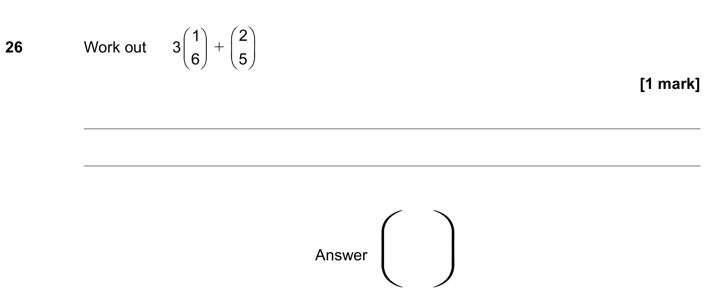 Question 26 — Vectors — AQA GCSE June 2022