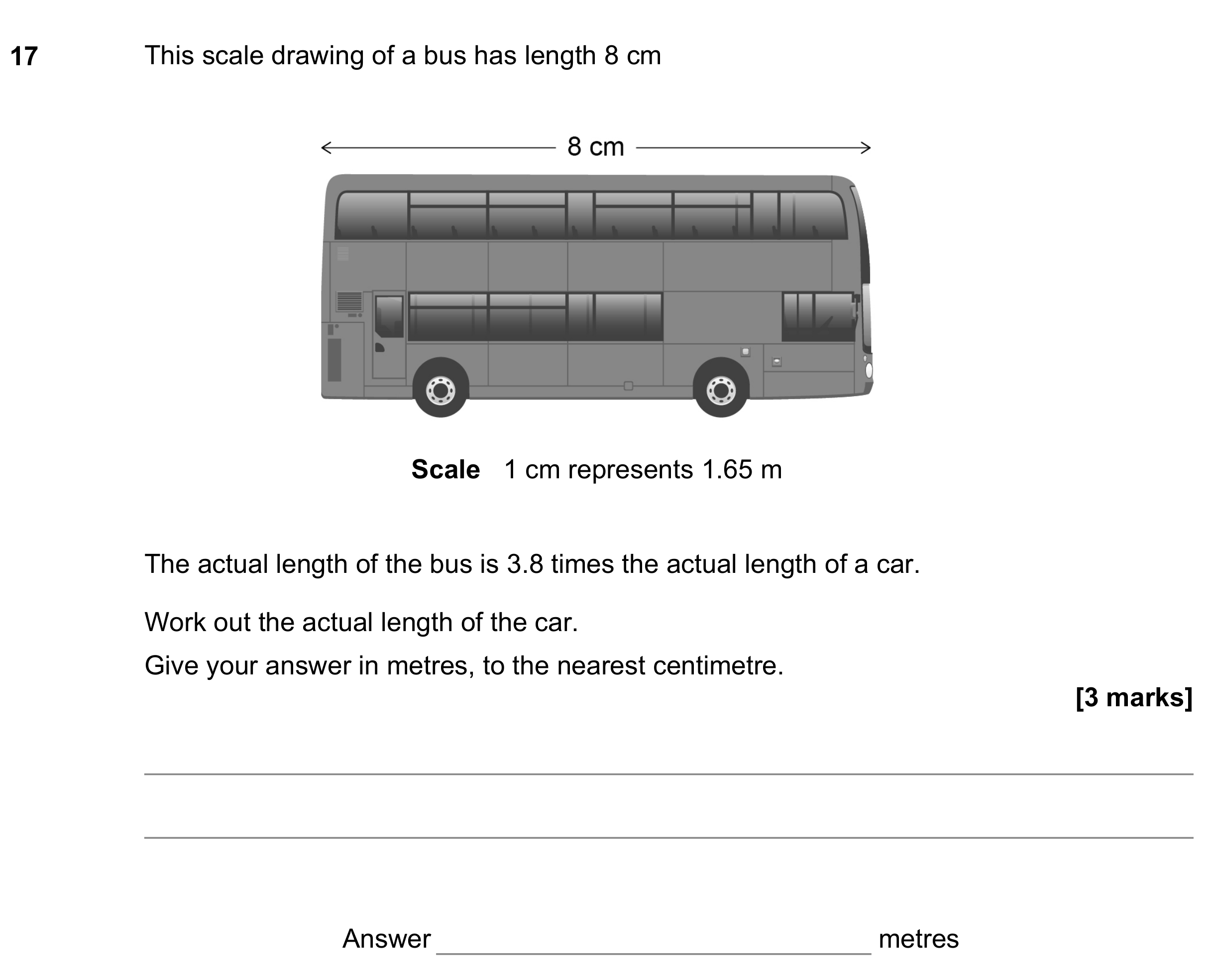 Question 17 — Maps — AQA GCSE November 2022