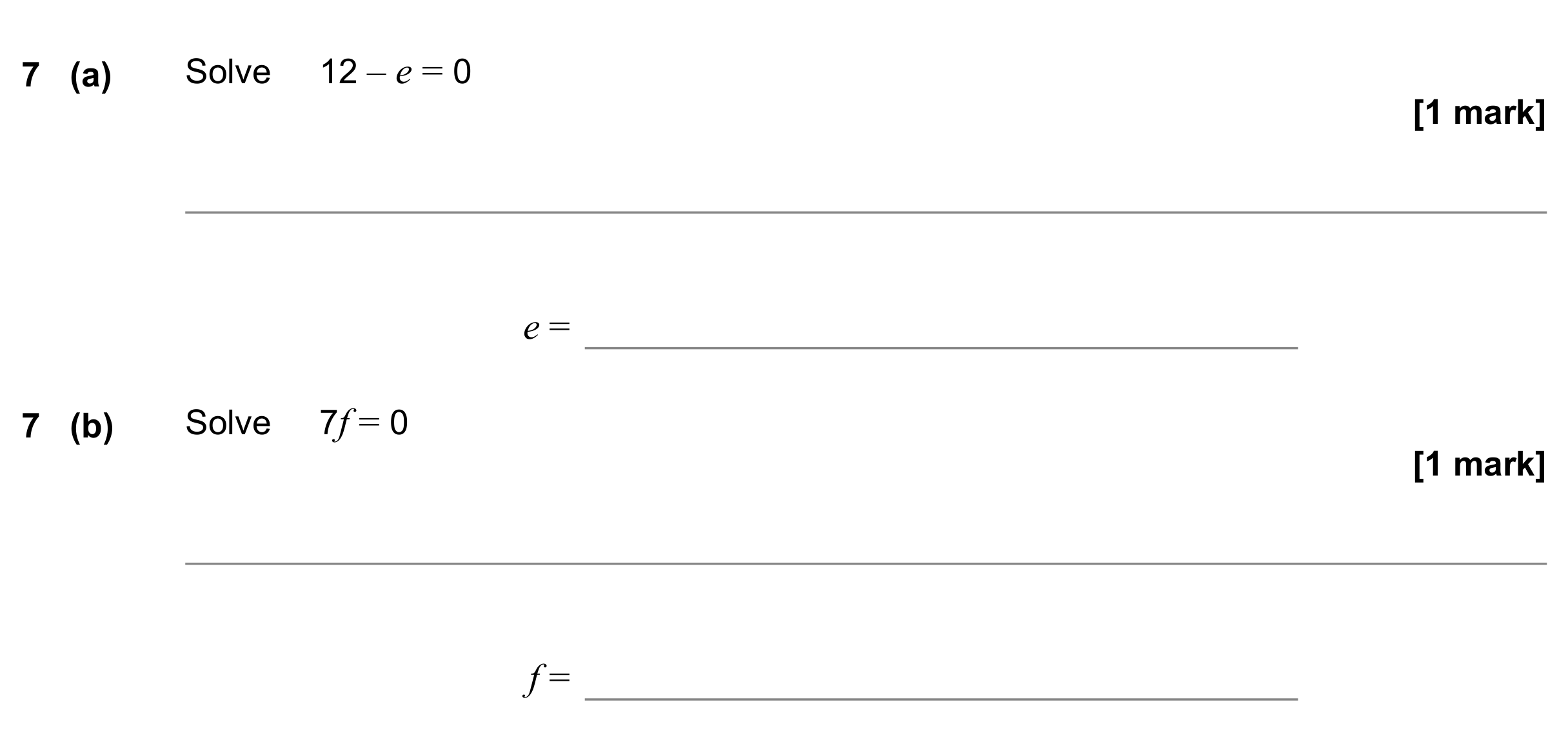 Question 7 — Linear Equations — AQA GCSE November 2022
