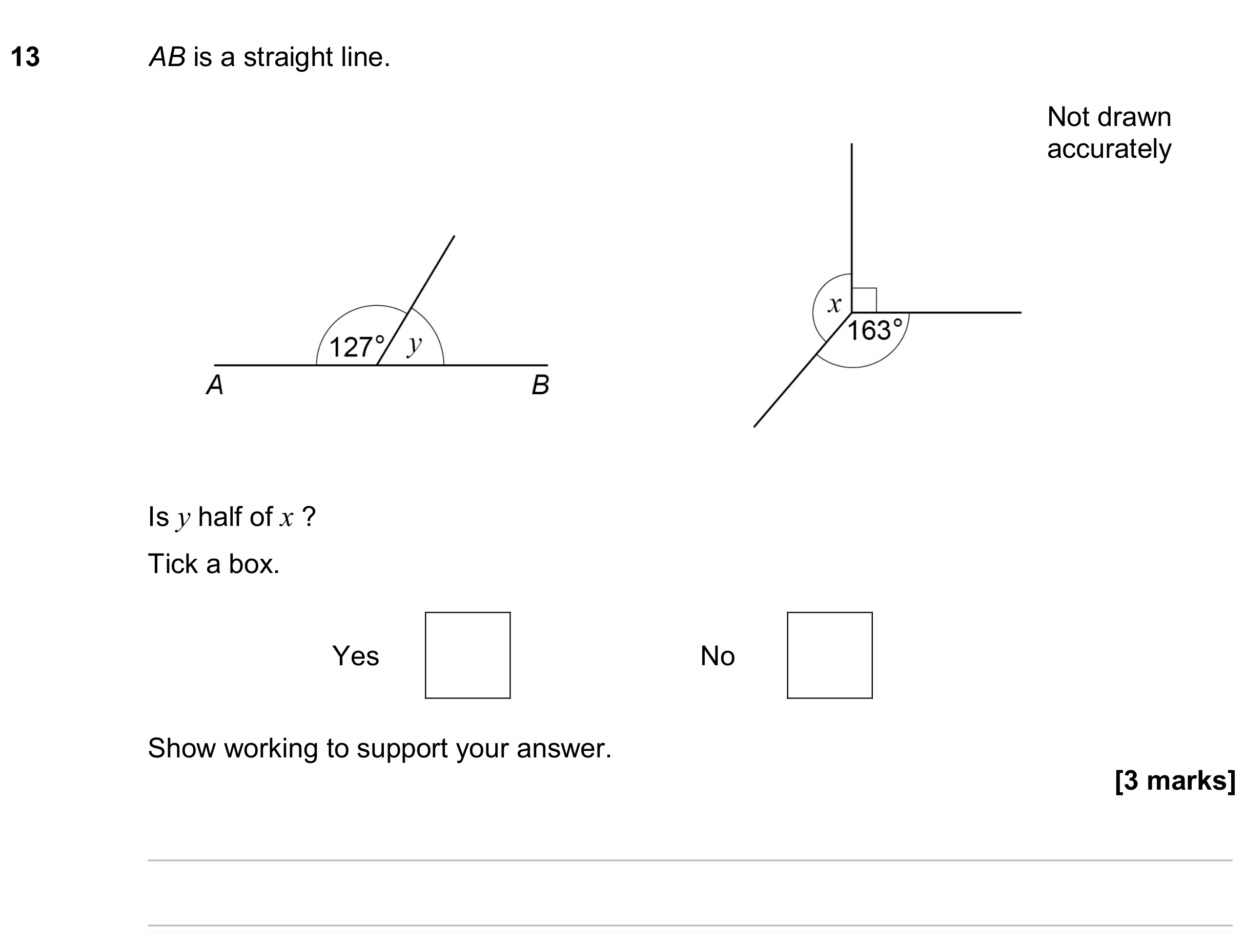 Question 13 — Angles — AQA GCSE June 2024