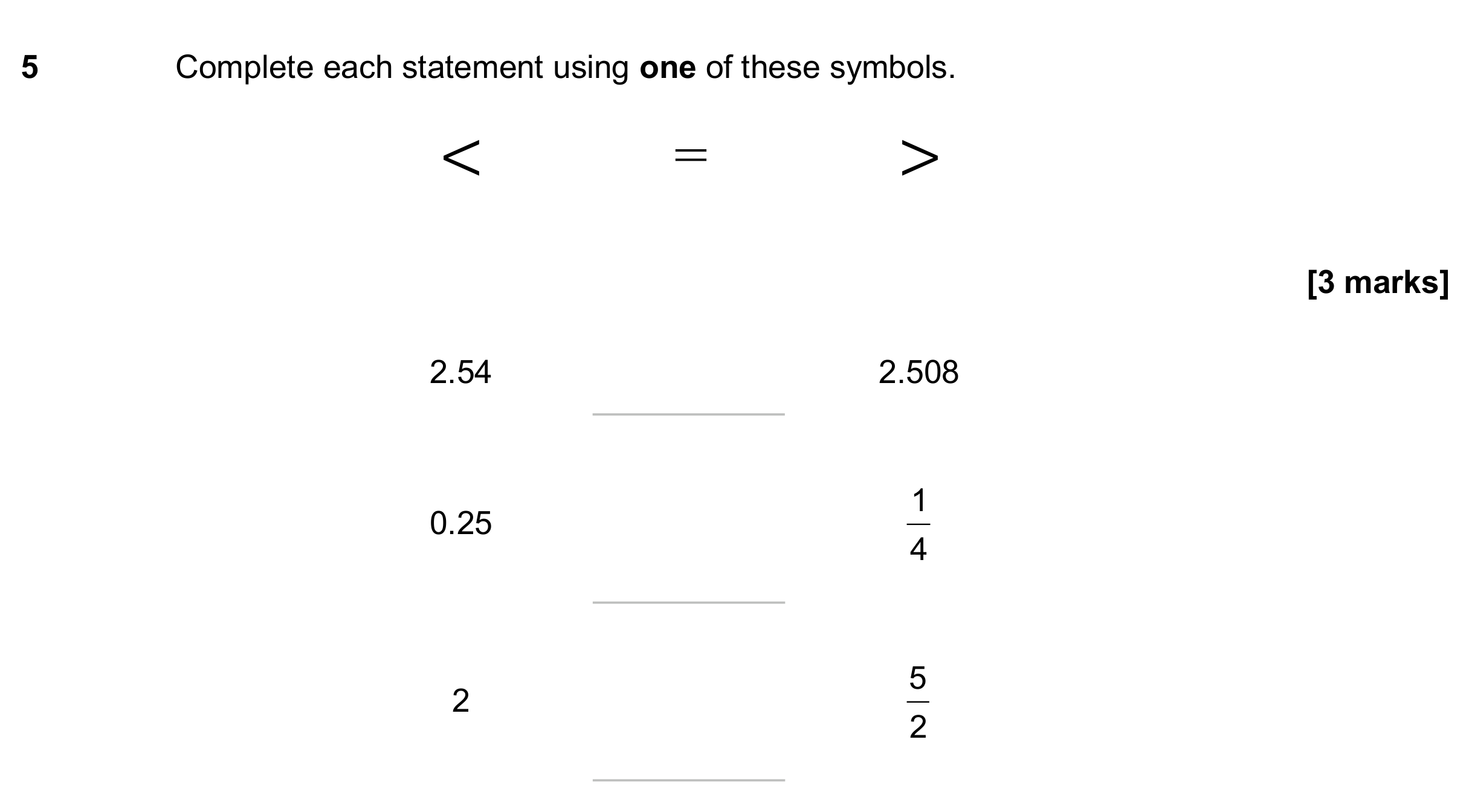 Question 5 — Inequalities — AQA GCSE June 2024