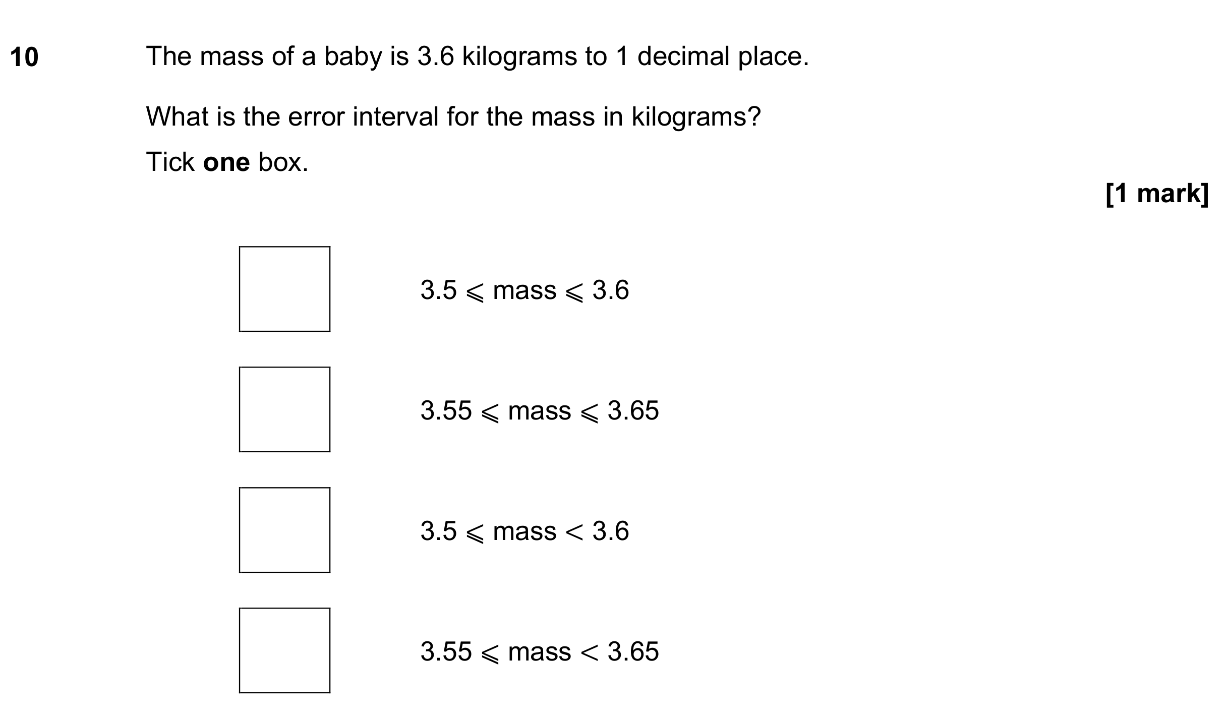 Question 10 — Rounding — AQA GCSE June 2022