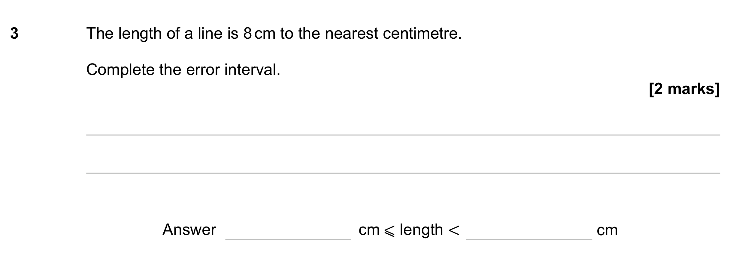 Question 3 — Rounding — AQA GCSE November 2023