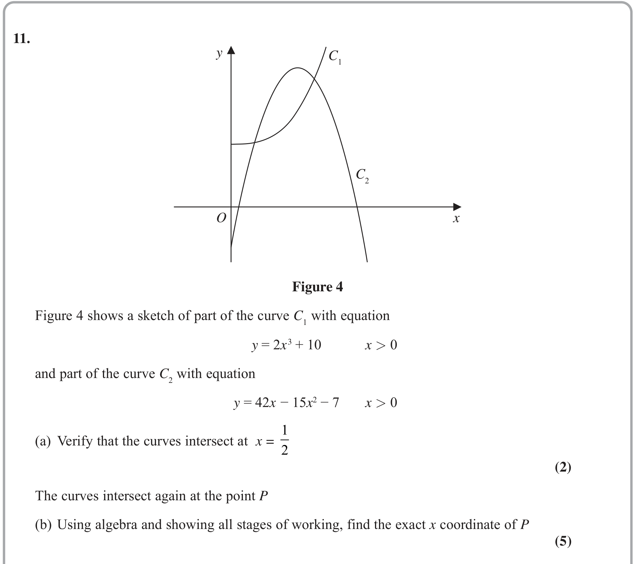 Question 11 — Algebra, Coordinate Geometry — Edexcel June 2022