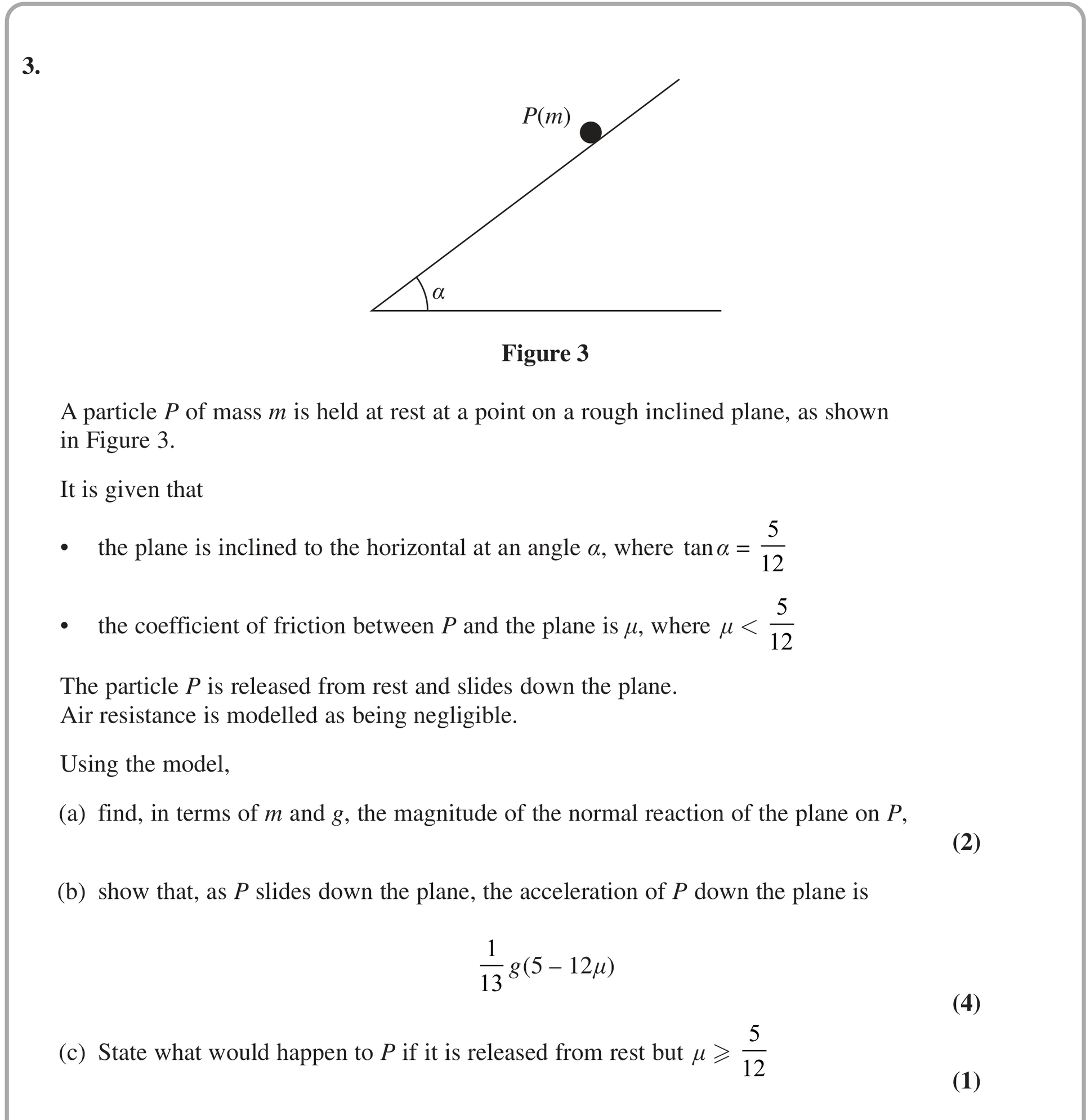 Question 9 — Forces and Friction — Edexcel June 2024