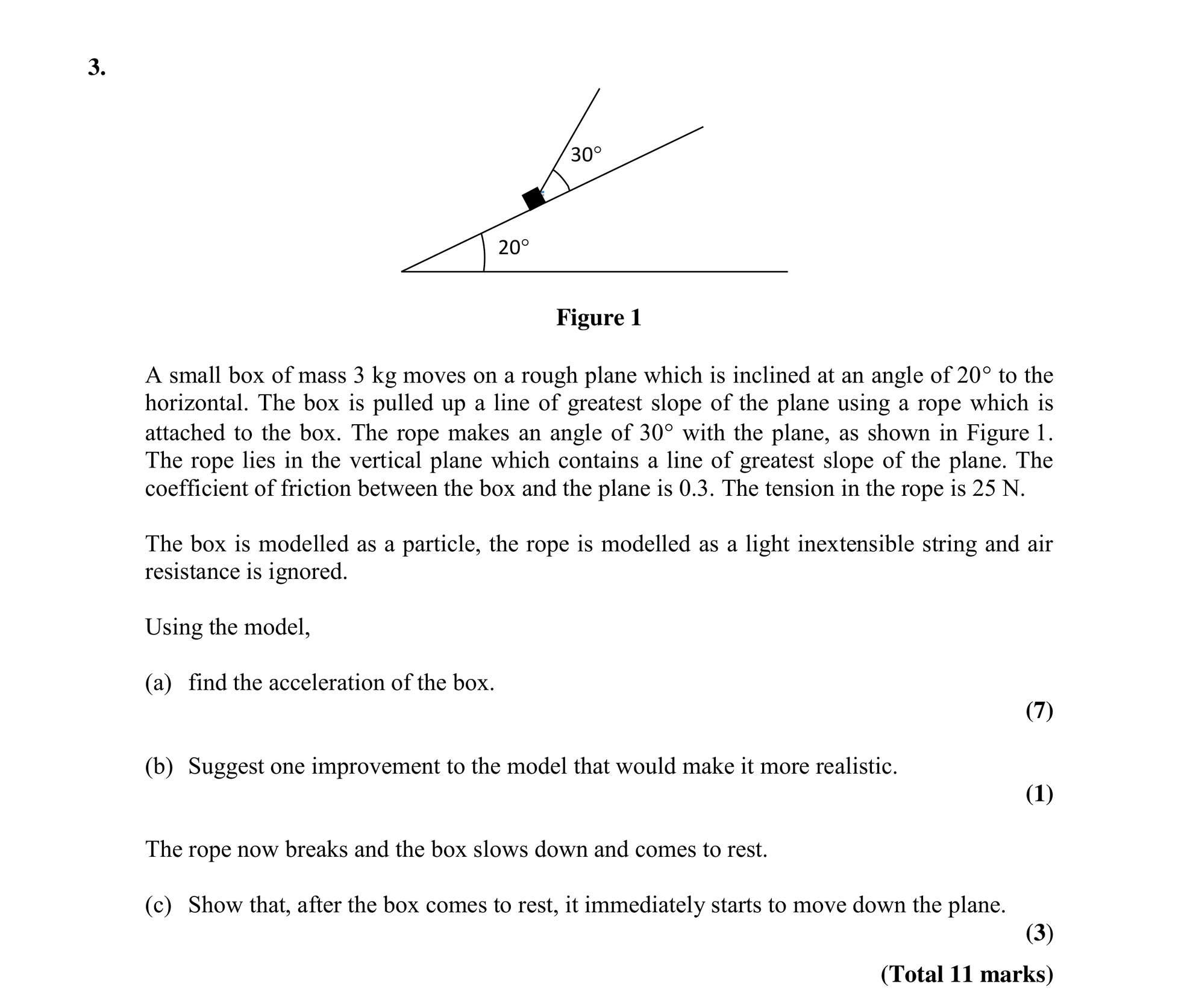 Question 8 — Forces and Friction — Edexcel Specimen