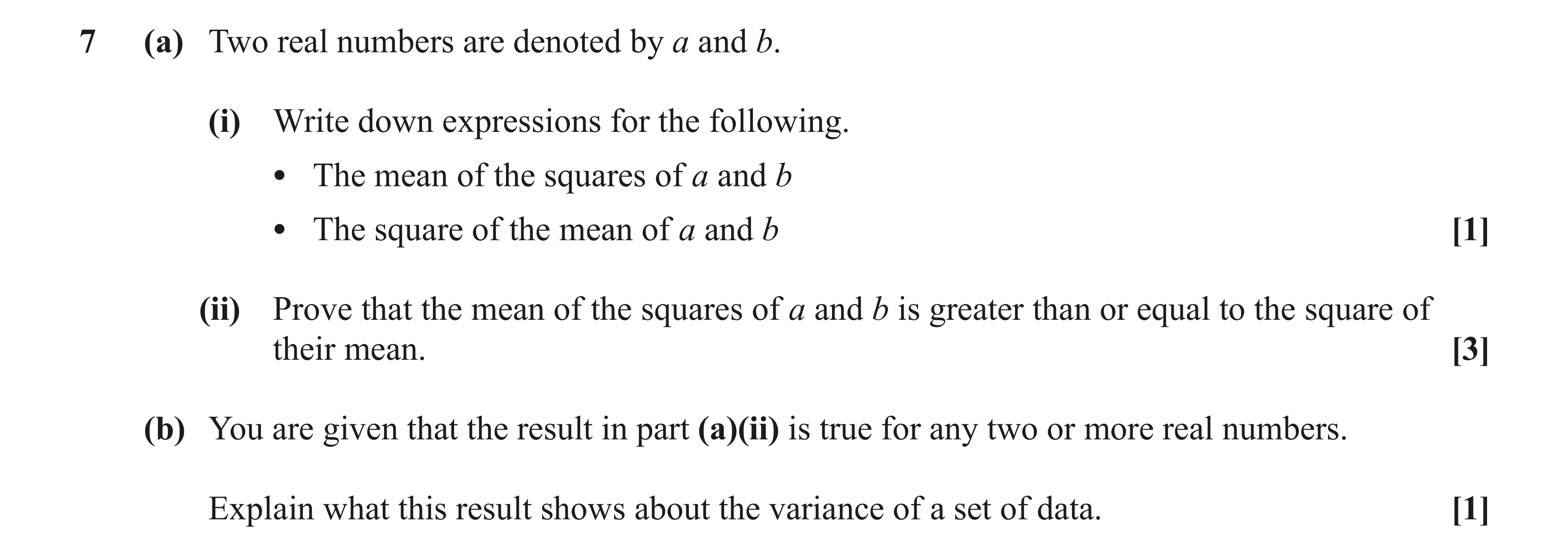 Question 7 — Proof — OCR AS Maths June 2023