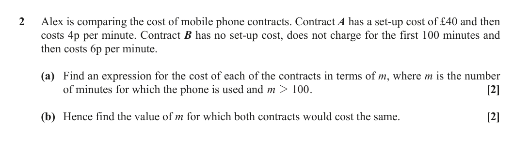 Question 2 — Coordinate Geometry — OCR October 2021