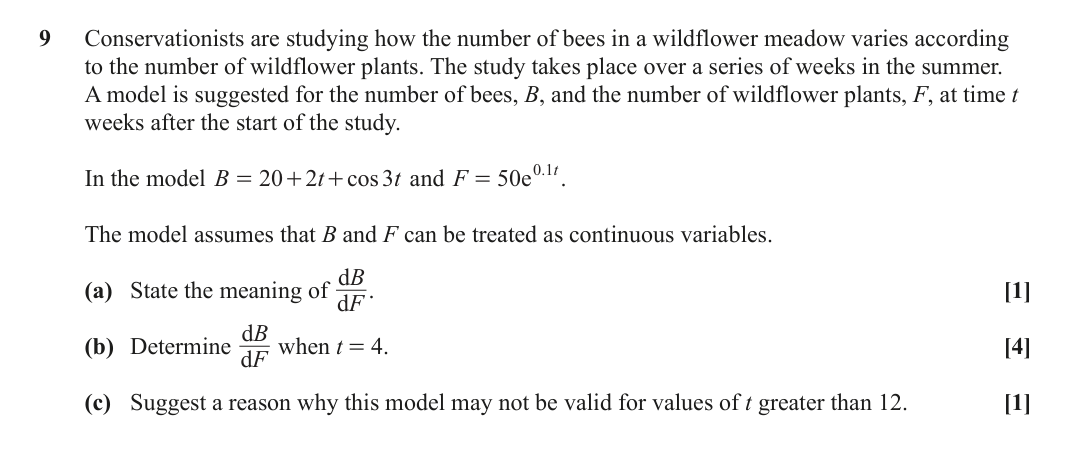 Question 9 — Parametric Equations — OCR June 2023