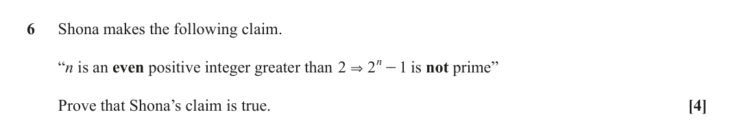 Question 6 — Proof — OCR June 2019