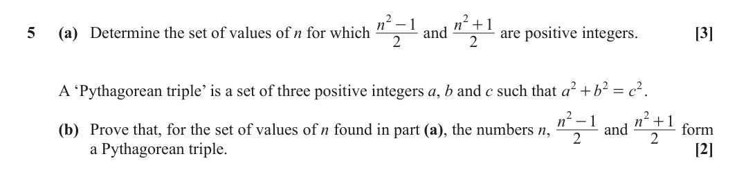 Question 5 — Proof — OCR October 2020