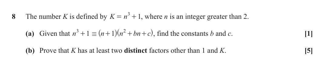 Question 8 — Proof — OCR October 2021