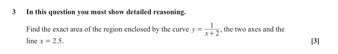 Question 3 — Integration — OCR June 2023
