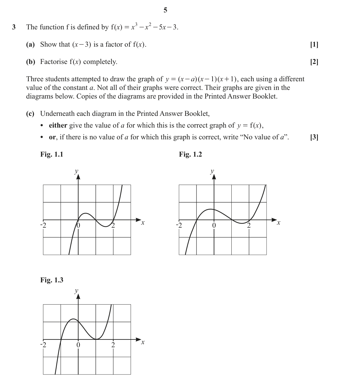Question 3 — Factor Theorem, Graph Sketching — OCR June 2024