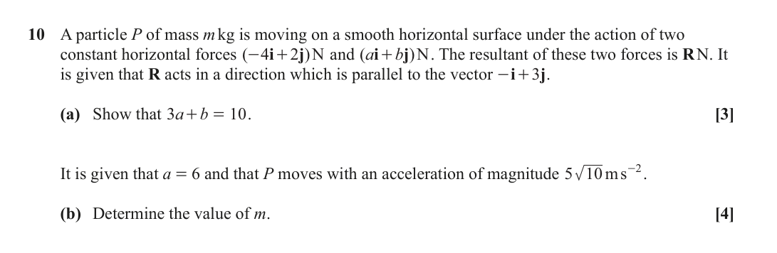 Question 10 — Forces 2d — OCR June 2023