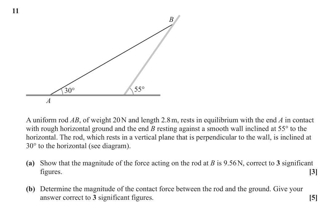 Question 11 — Moments — OCR June 2023