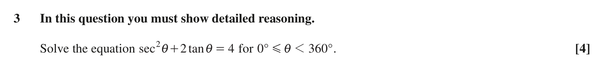 Question 3 — Trig — OCR MEI June 2018