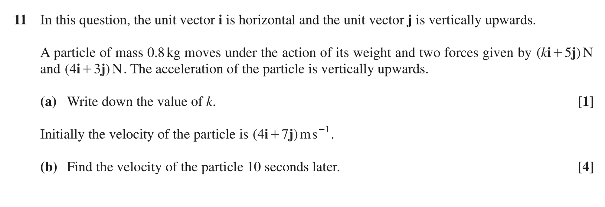 Question 11 — Forces 2d — OCR MEI June 2019