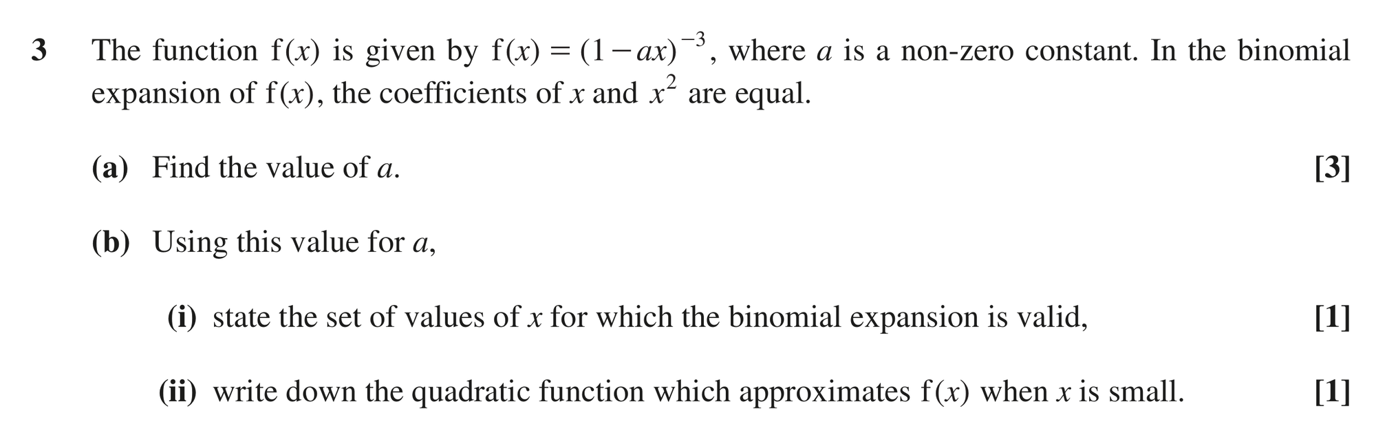 Question 3 — Binomial Expansion — OCR MEI June 2019
