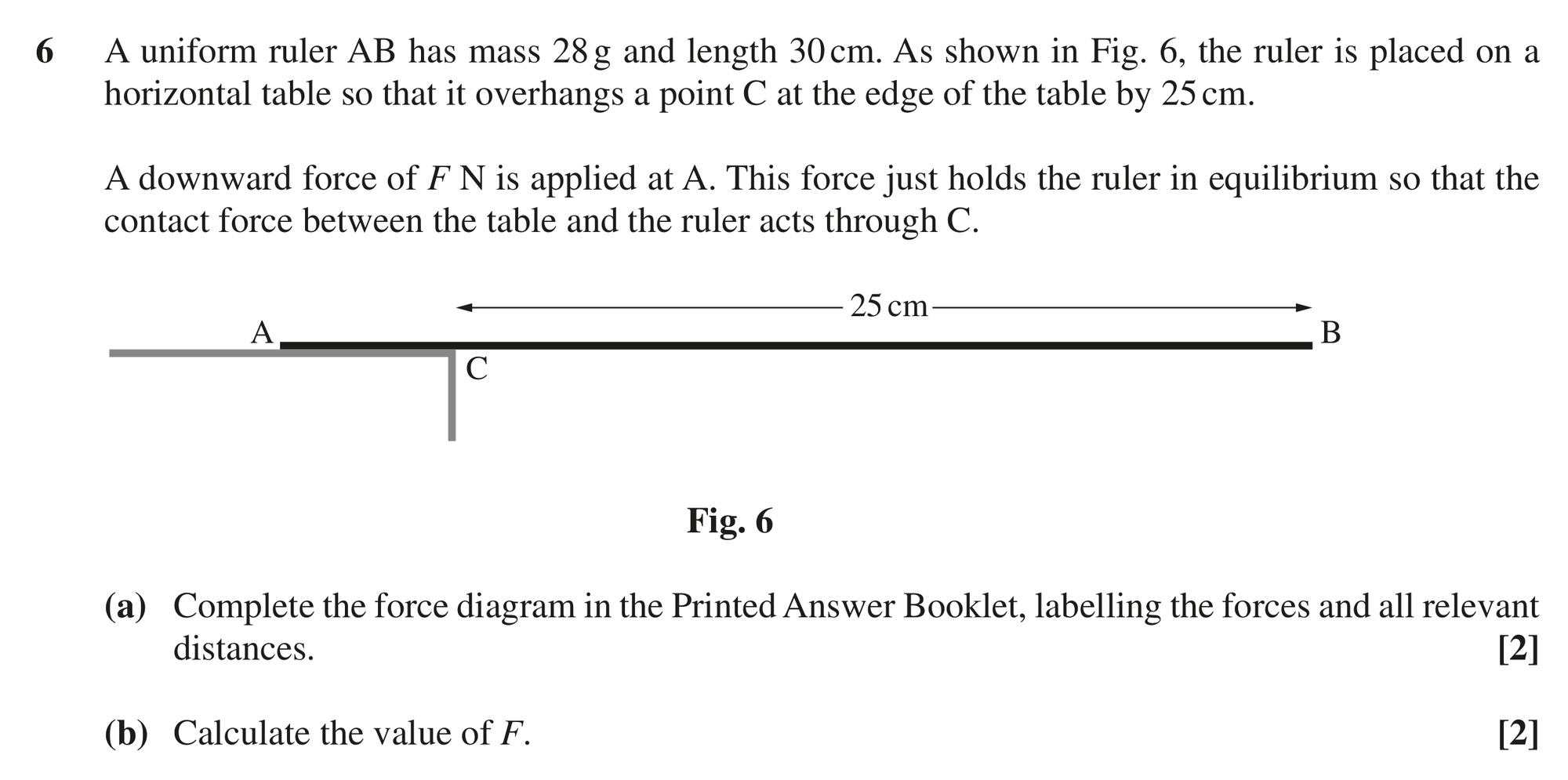 Question 6 — Moments — OCR MEI October 2020