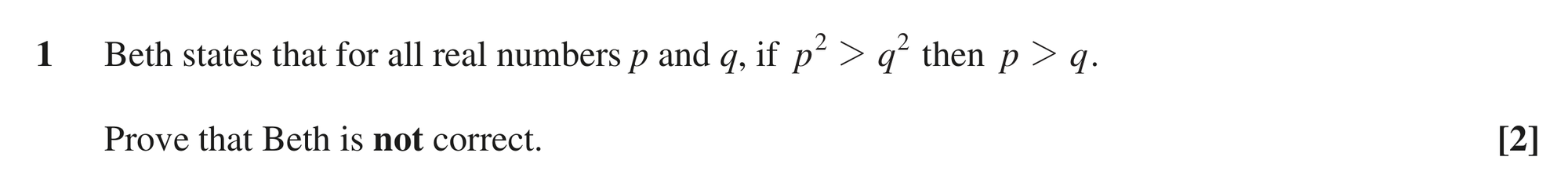 Question 1 — Proof — OCR MEI October 2021