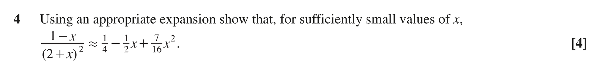 Question 4 — Binomial Expansion — OCR MEI June 2022