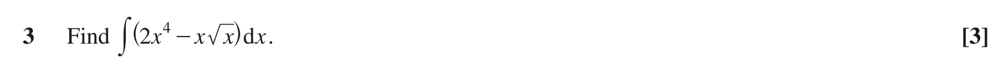 Question 3 — Integration — OCR MEI June 2023