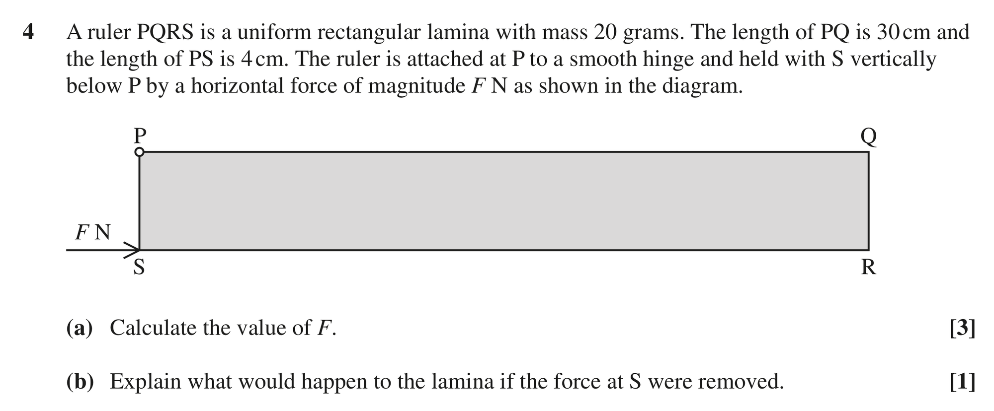 Question 4 — Moments — OCR MEI June 2023