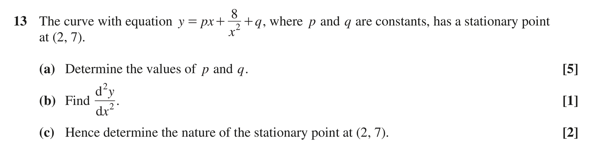 Question 13 — Differentiation — OCR MEI June 2024