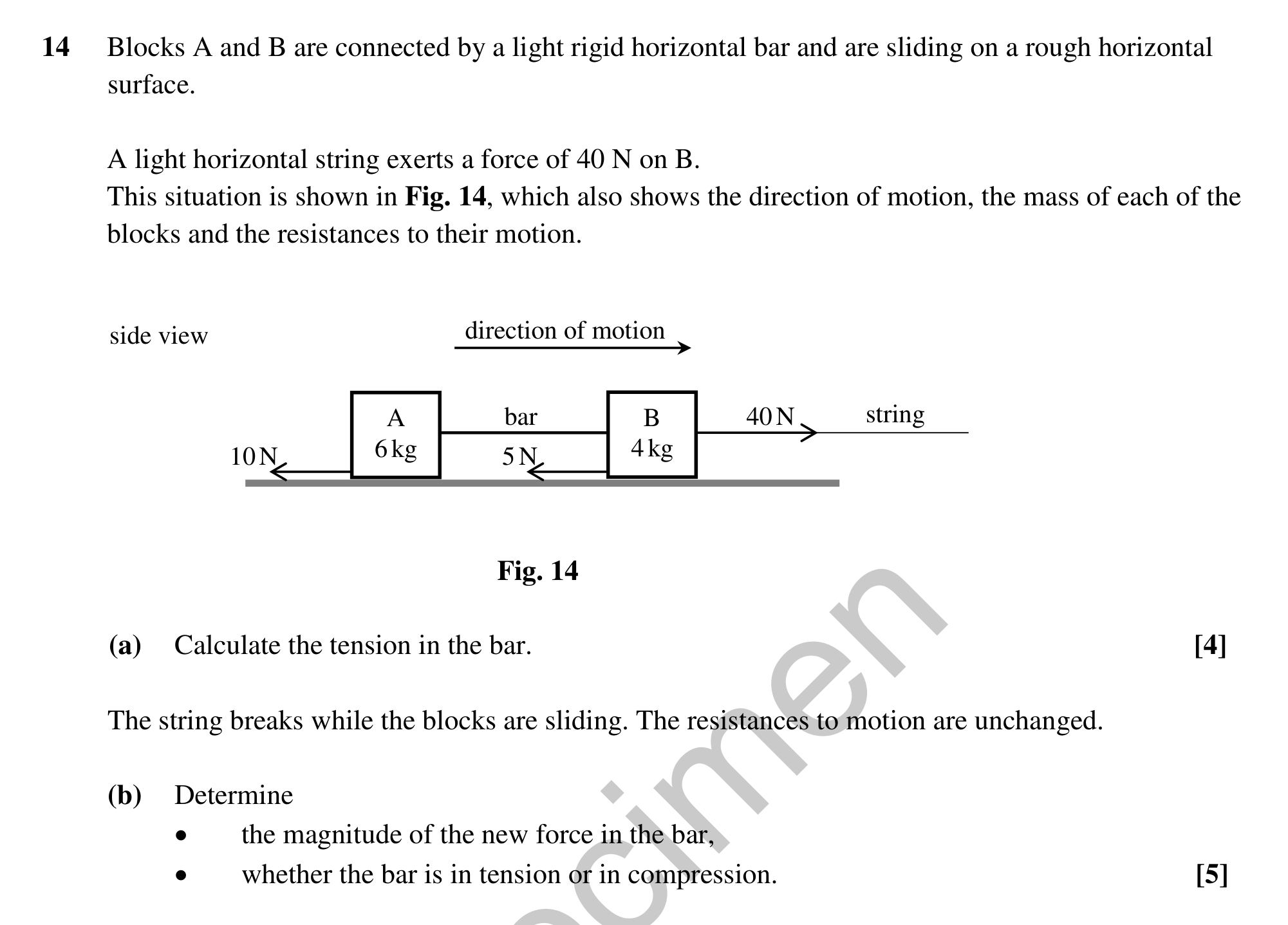 Question 14 — Connected Particles — OCR MEI Sample Paper