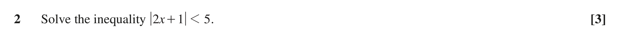 Question 2 — Modulus Function — OCR MEI June 2018