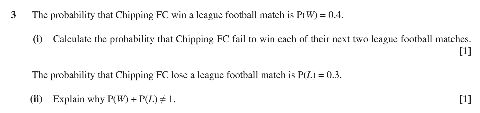 Question 3 — Probability — OCR MEI June 2018