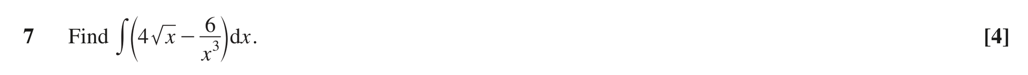 Question 7 — Integration — OCR MEI June 2018
