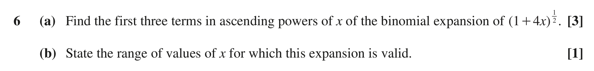Question 6 — Binomial Expansion — OCR MEI October 2020