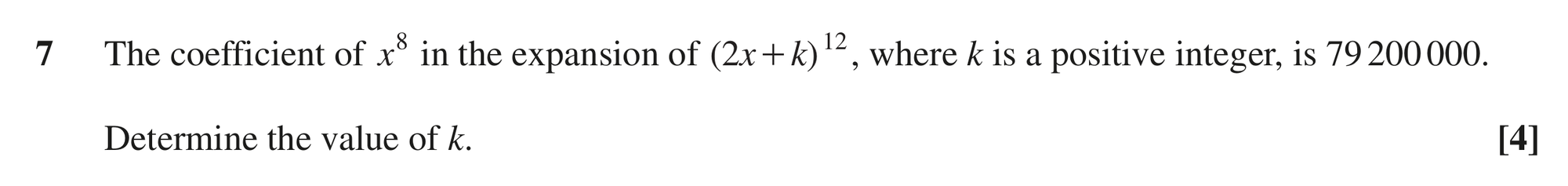 Question 7 — Binomial Expansion — OCR MEI June 2023
