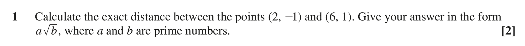 Question 1 — Coordinate Geometry — OCR MEI June 2024