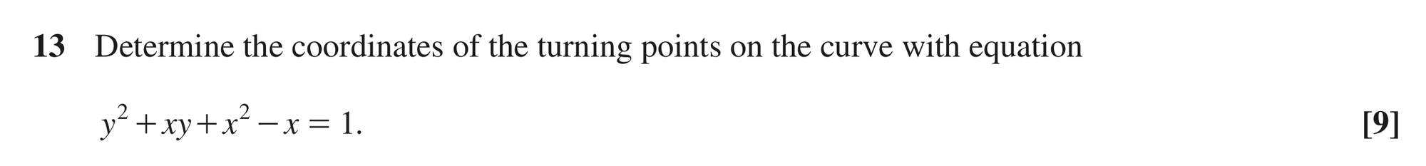 Question 13 — Differentiation — OCR MEI June 2024