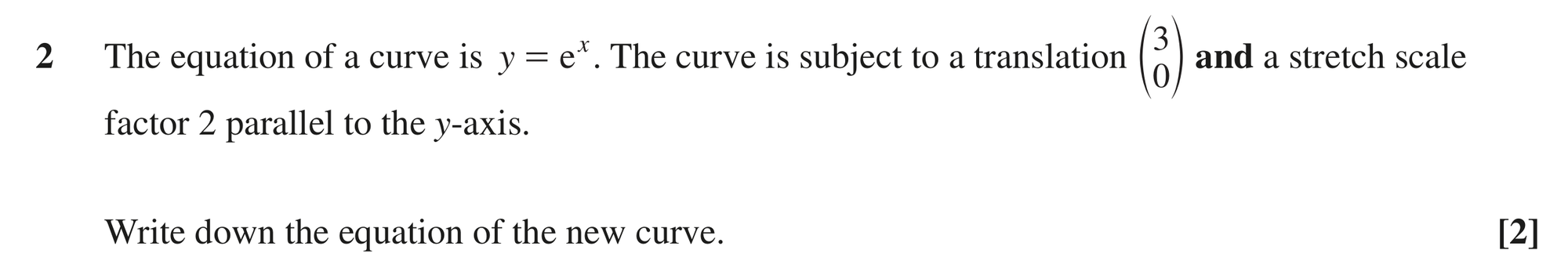 Question 2 — Graph Transformations — OCR MEI June 2024