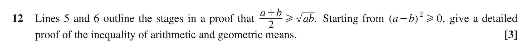 Question 12 — Proof, Inequalities, Indices and Surds, Quadratics — OCR MEI June 2018