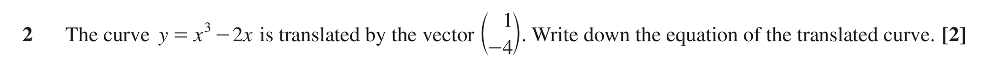 Question 2 — Graph Transformations — OCR MEI June 2018