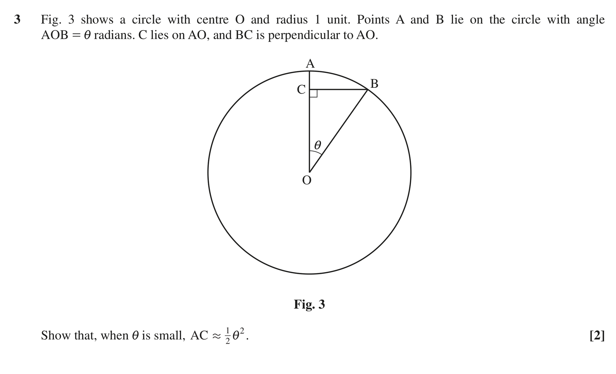 Question 3 — Circles — OCR MEI June 2018
