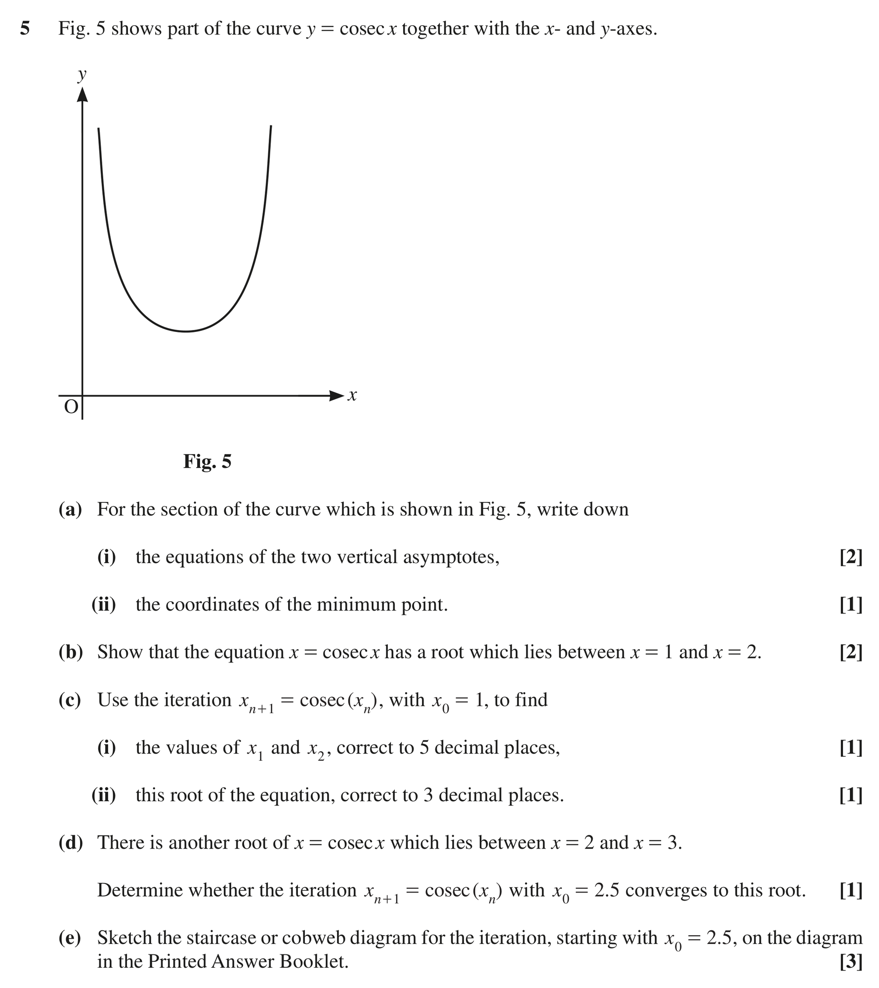 Question 5 — Trig, Numerical Methods — OCR MEI October 2020