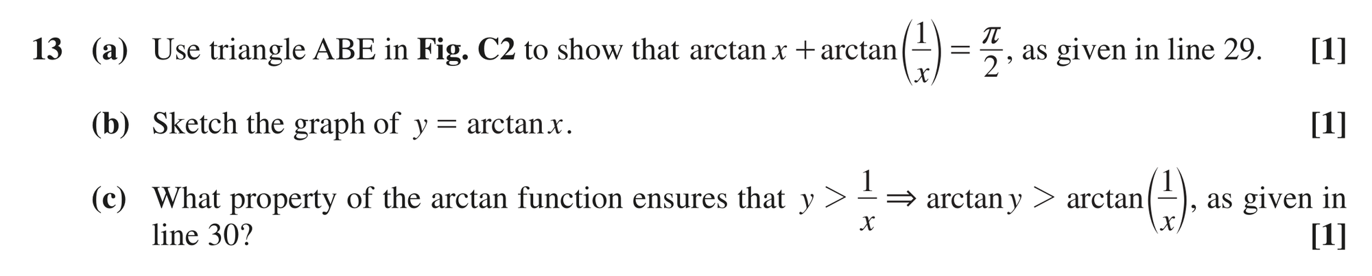 Question 13 — Trig, Proof — OCR MEI October 2021