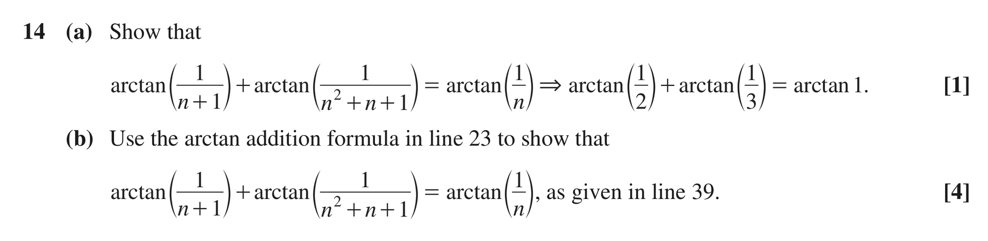 Question 14 — Trig, Proof — OCR MEI October 2021